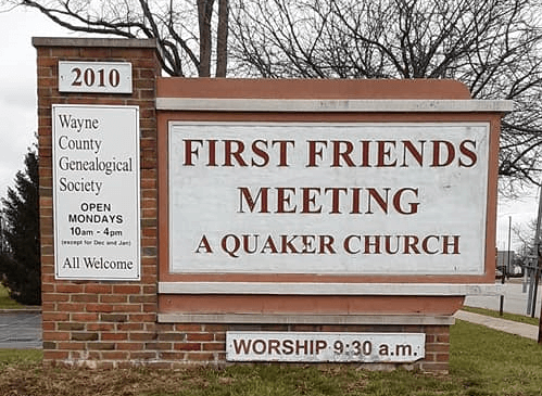 Sign in front of WCGS building